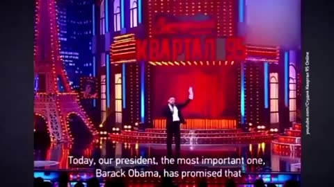 Zelensky comedy routine. Says Obama is Ukraine's real president