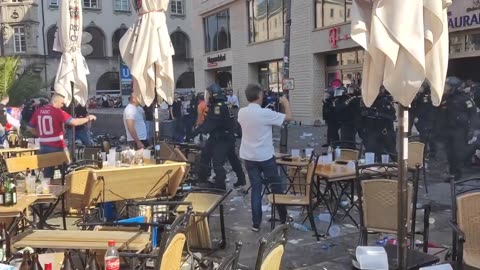 Denmark - Serbia, riots and arrests in the center of Munich