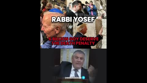 Rabbi Yosef ✡️ 6 𝗕𝗜𝗟𝗟𝗜𝗢𝗡 Goy Deserve The Death Penalty