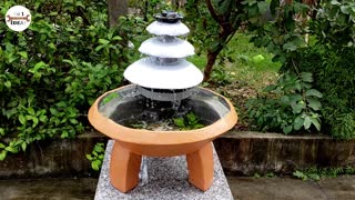 How to make amazing aquarium fountain using rice husk stove