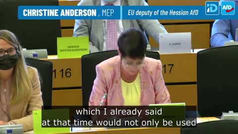 MEP Christine Anderson Rips the EU for Suspending Human Rights in Favor of Pharmaceutical Profits