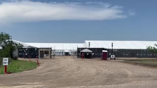 Live - Border Coverage - Large Illegal Shelter - Eagle Pass