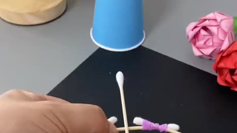 How to make arch using cotton buds and hair catcher - Eagle Bitch - _shorts(720P_HD)