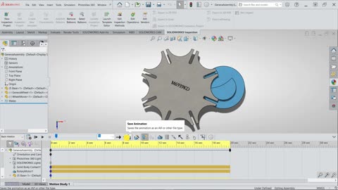 SolidWorks Geneva Mechanism Project (Learn by doing)