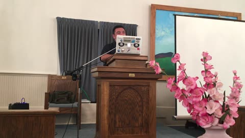 Dorrel Lopez's reading of the Book of Ephesians at Castleberry Baptist Church on March 17, 2024.