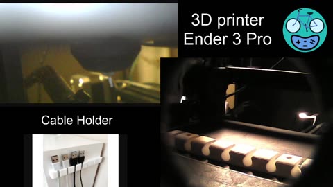 LIVE - 3D printing a cable holder