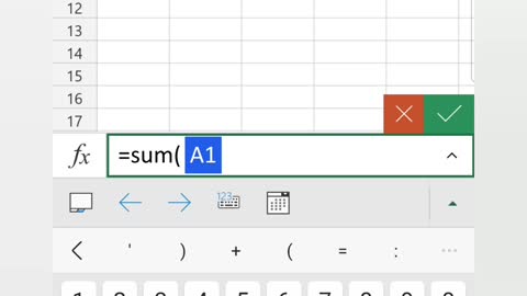 3 Easy Ways To Sum: Excel for mobile