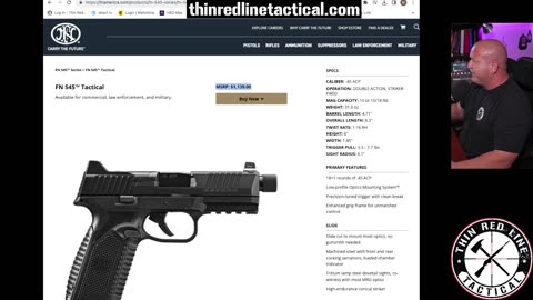 FN 545™ Tactical MINI #1 FOR 8 SEATS IN THE MAIN WEBINAR