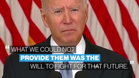 President Biden : American troops Should not be fighting when Afghan Forces are not willing to fight