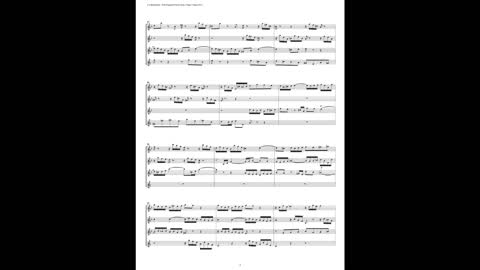 J.S. Bach - Well-Tempered Clavier: Part 1 - Fugue 07 (Saxophone Quartet)