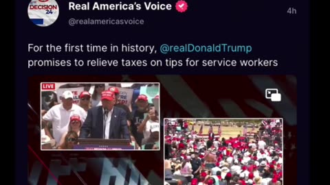 💥 For The 1st Time In History, Trump Promises To End Taxes On Tips For Service Workers!