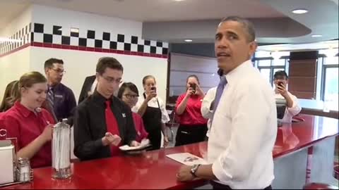 Obama" Caught Ordering Food From Local Shop