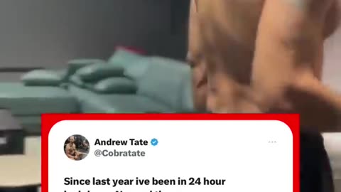 Andew Tate first words at home after his RELEASE