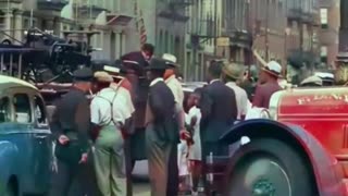 Harlem New York City 1930s in color