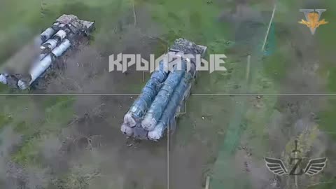 Compilation of Russian Lancets UAVs destroying four S300 missile launchers