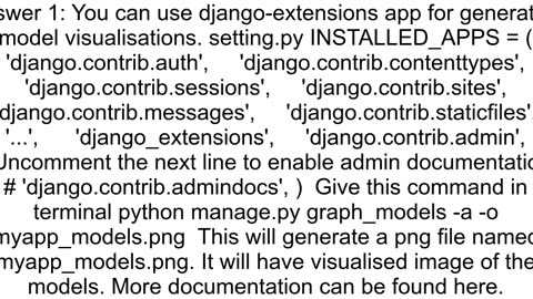 Is it possible to generate a diagram of an entire Django webapp