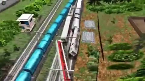 3D animation indian train's crashed