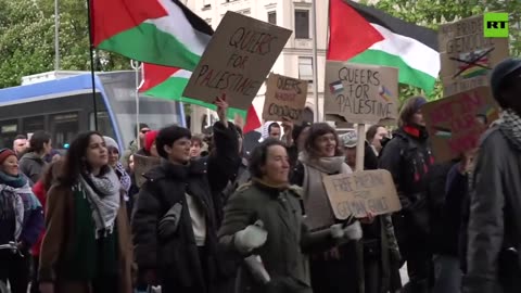 Protesters in Munich demand Israeli arms embargo and Gaza ceasefire