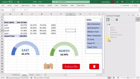 🔥 How To Build MODERN Dynamic Dashboard in Excel | Excel Dashboard