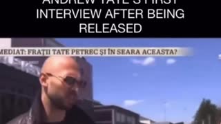 Andrew tate first interview after being released 😳