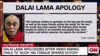 CNN normalizes the Dalai Lama's pedophilia