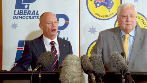 Liberal Democrats Campbell Newman and UPA Clive Palmer