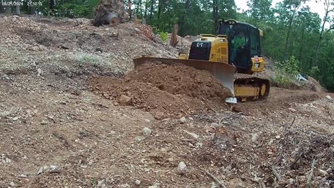 First day with the dozer at the in-laws homestead