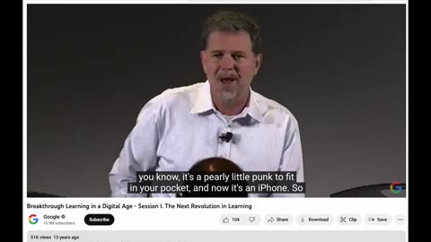 Clip: 2010 Netflix's Reed Hastings on Digital Learning/Charter Management Organizations (Think DAOs)