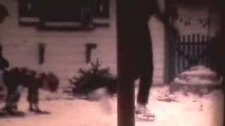 Backyard skating rink--home movies 60"s