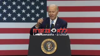 A confused Biden speech