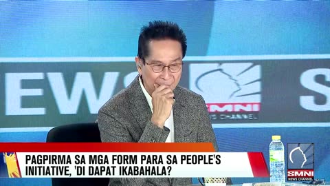 Pagpirma sa mga form para sa people's initiative, 'di dapat ikabahala?