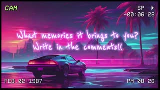 🎵🌅 "Electric Tides - Synthwave Sunset on the Shore" 🌊✨