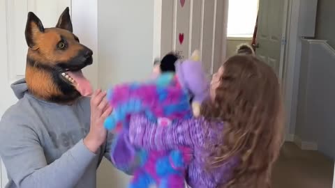 Dad Scared Daughter funny Mask 😆😆🤣😂🤣😆