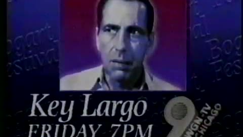 July 17, 1986 - WGN-TV Promo for Humphrey Bogart in 'Key Largo'