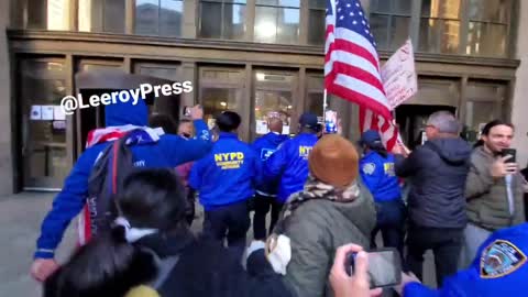 Eric Adams Mayor-Elect of NYC Already Protested Against by Anti-J4bbers
