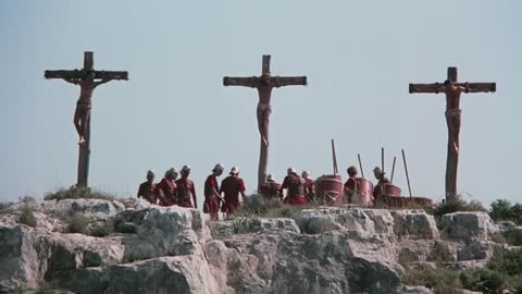 JESUS, (Italian), Soldiers Gamble for Jesus's Clothes