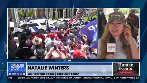 Trump Arraignment: Natalie Winters Reports LIVE outside the Miami Courthouse