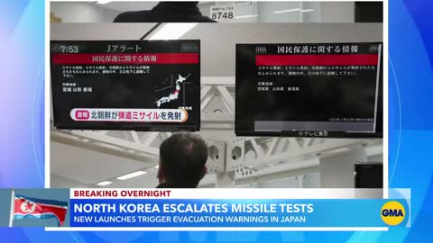 North Korean missile launches trigger evacuation warnings in Japan l GMA