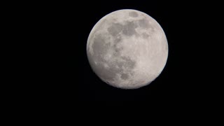 Shot of Rising Full Moon