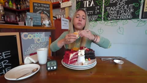 AMERICAN TRIES ENGLISH AFTERNOON TEA CHALLENGE MEANT FOR TWO BUT SOLO