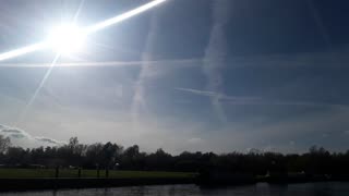 THEY ARE AT IT AGAIN OVER YORKSHIRE, CHEM TRAILING THE SHIT OUT OF US
