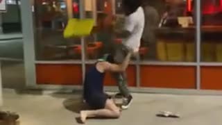 Race Wars🚨 White Dude Seeing Stars Getting Hit A Bunch Of Times With A Chair By Black Dude!🤜🏻💢🤛🏿