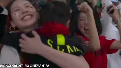 Korea Winning Moment After Win Against Portugal Portugal Vs Korea Highlights Portugal Vs Korea