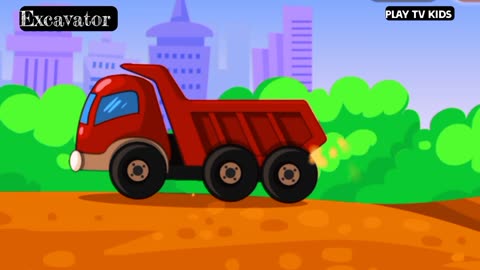Excavator video for kids||Vehicle video for kids || kids cartoon
