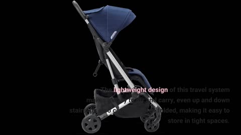 See Remarks: Century Stroll On 3-Wheel 2-in-1 Lightweight Travel System Infant Car Seat and S...