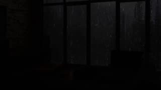 Rain On Window With Thunder SoundsㅣHeavy Rain for Sleeping | Sleep and Relaxation | 10 HOURS💤⚡