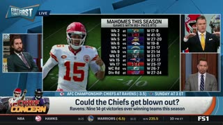 FIRST THINGS FIRST Nick Wright break down AFC Championship Chiefs vs Ravens