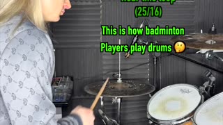 How Badminton Players Play Drums