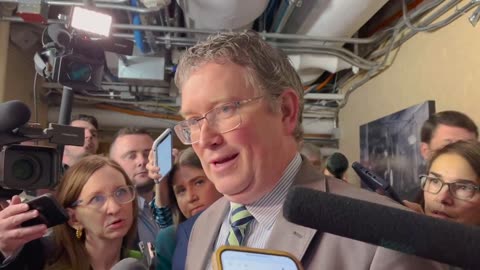 House Republican, Rep. Thomas Massie, says he supports efforts to oust Speaker Mike Johnson