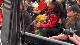 Demar Derozan’s daughter, Diar. Heckling the Raptors